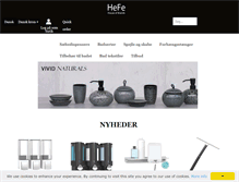 Tablet Screenshot of hefe.dk